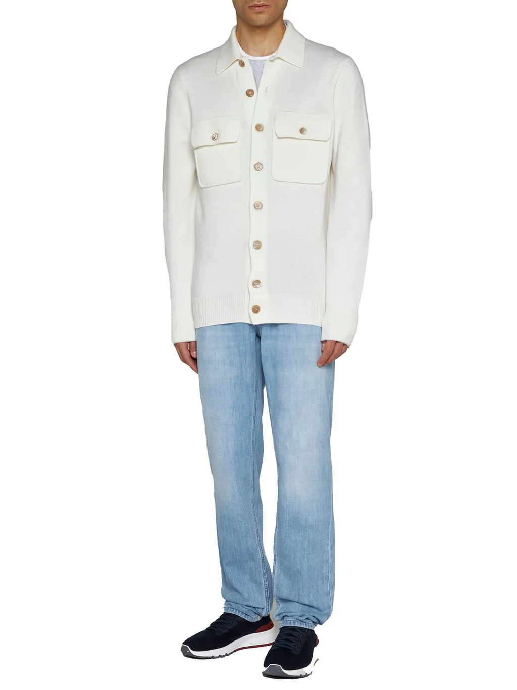 Brunello Cucinelli Patch Pocket Knitted Cardigan