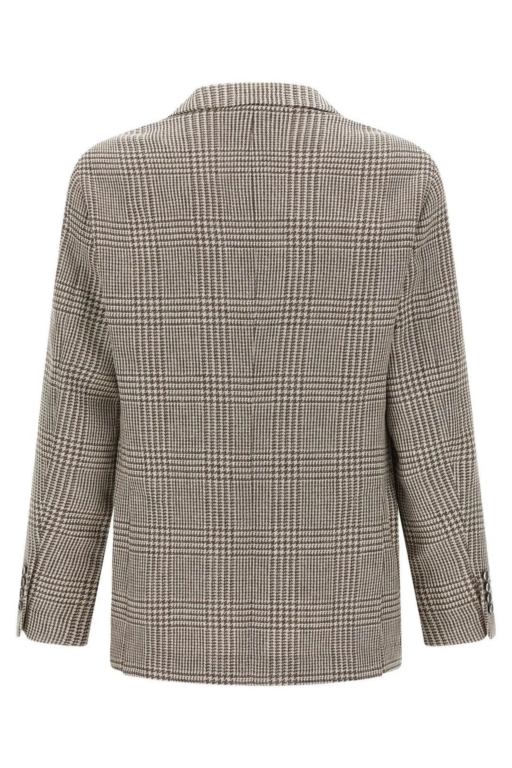 Brunello Cucinelli Single-Breasted Houndstooth Jacket