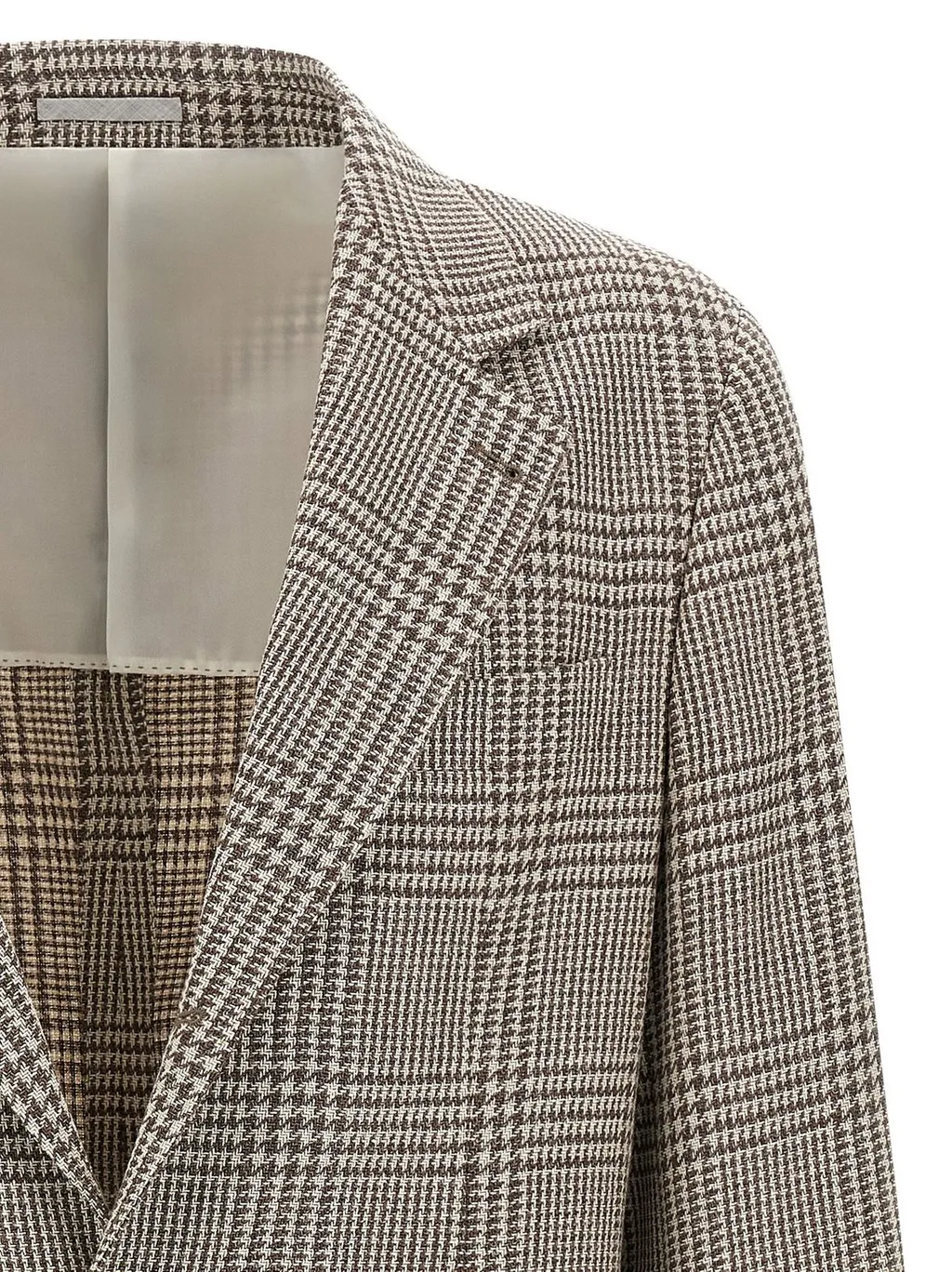 Brunello Cucinelli Single-Breasted Houndstooth Jacket
