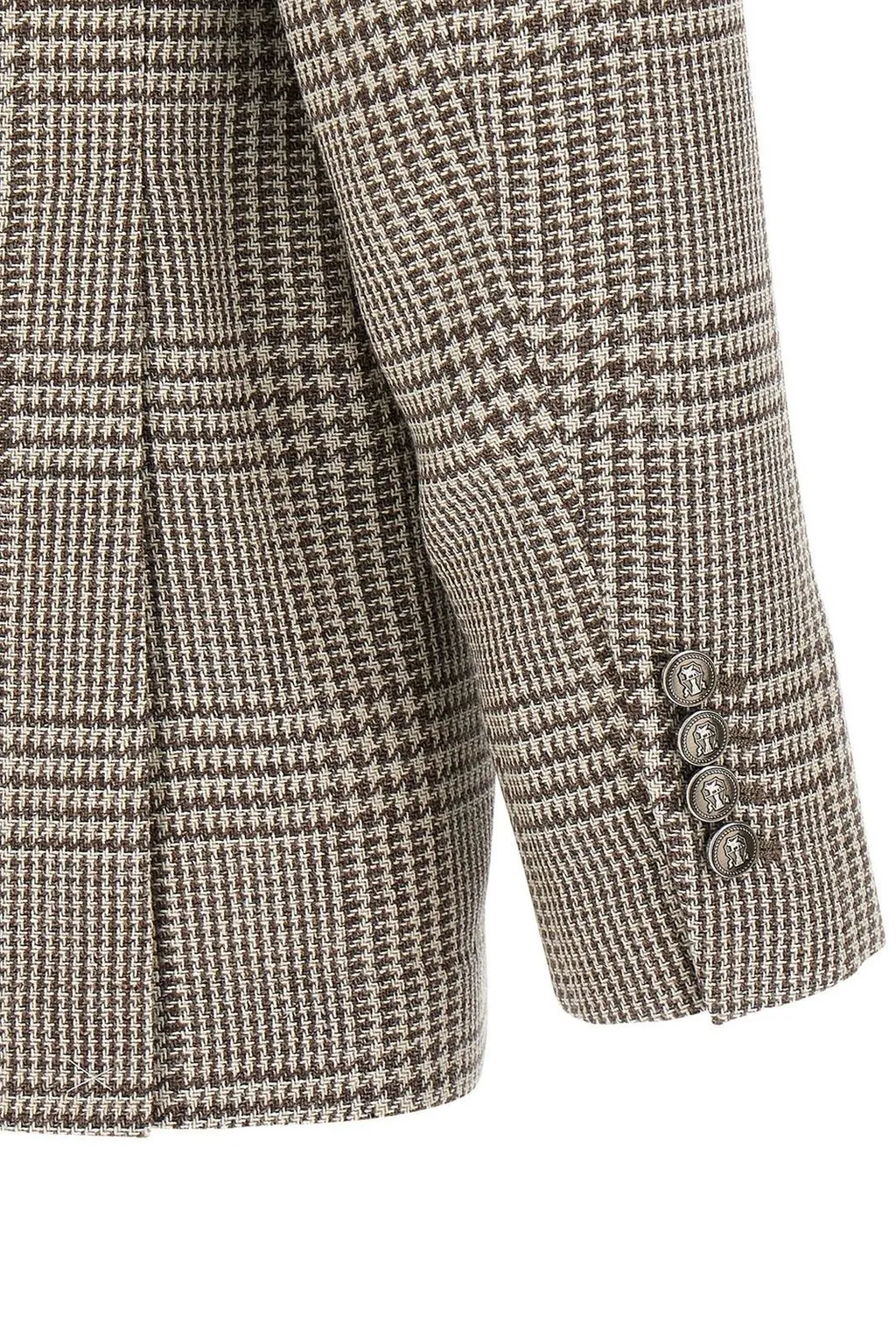 Brunello Cucinelli Single-Breasted Houndstooth Jacket