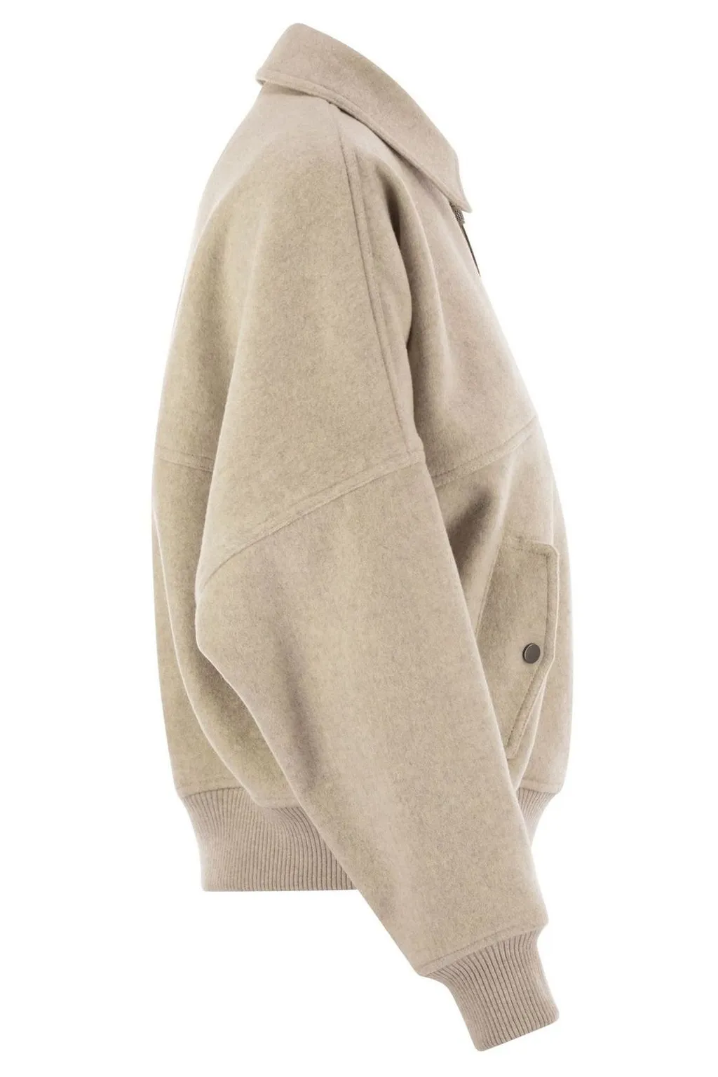 Brunello Cucinelli Zip-Up Bomber Jacket