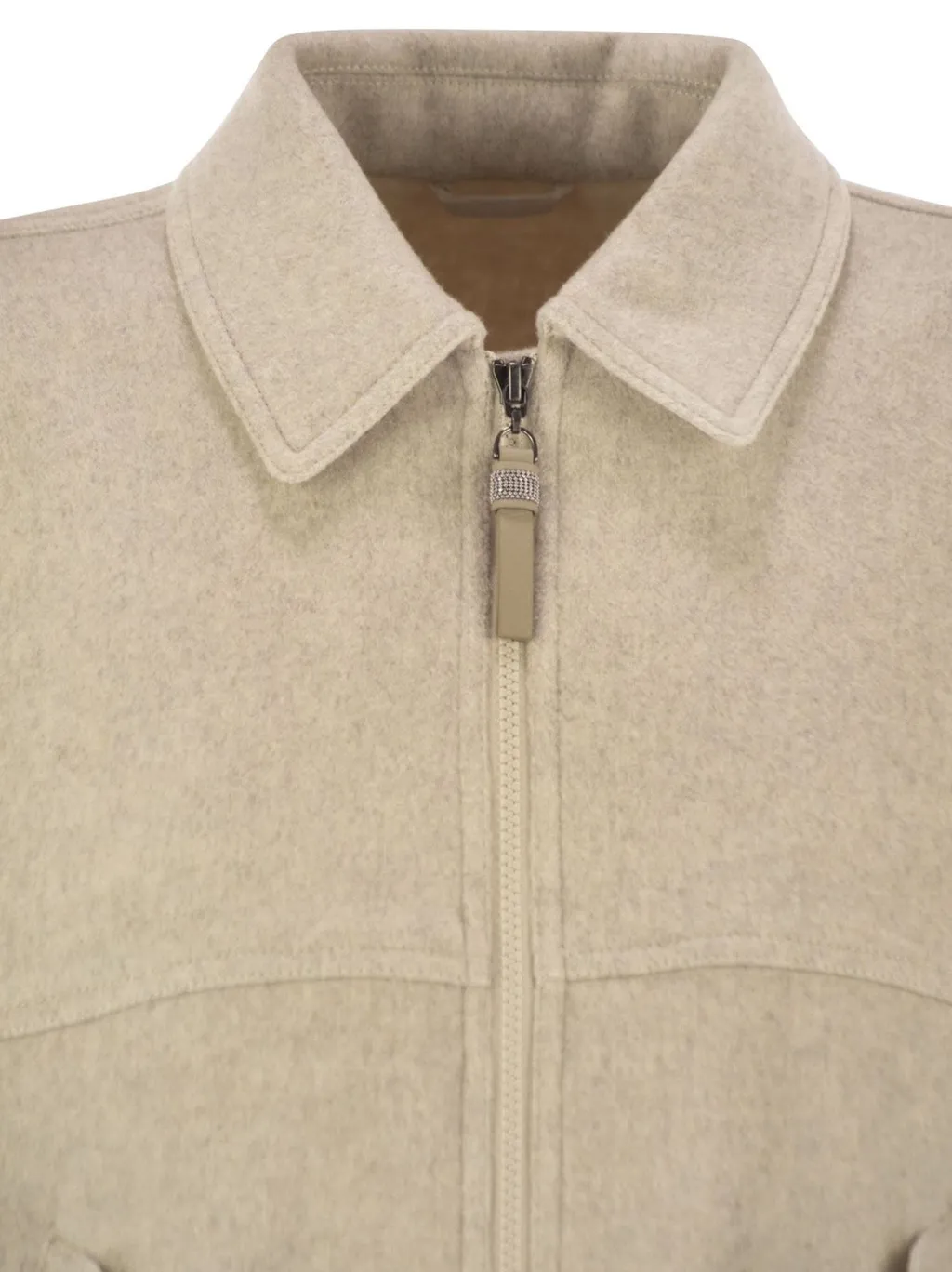 Brunello Cucinelli Zip-Up Bomber Jacket