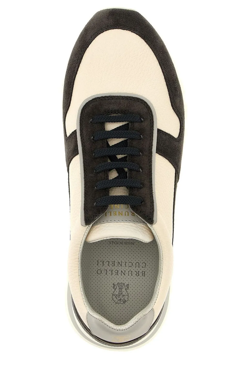 Brunello Cucinelli Panelled Lace-Up Sneakers