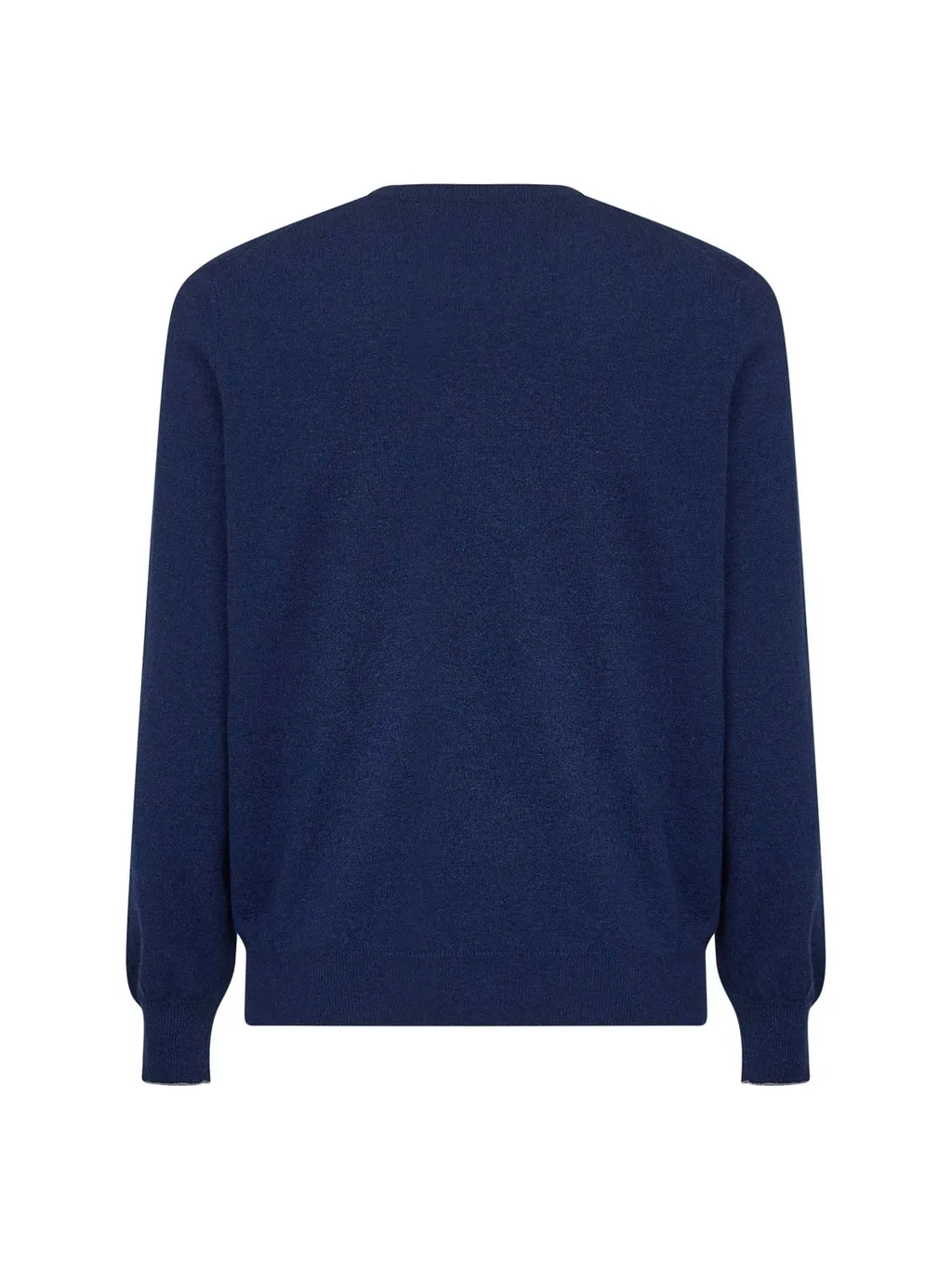 Brunello Cucinelli Long Sleeved Ribbed Hem Sweater