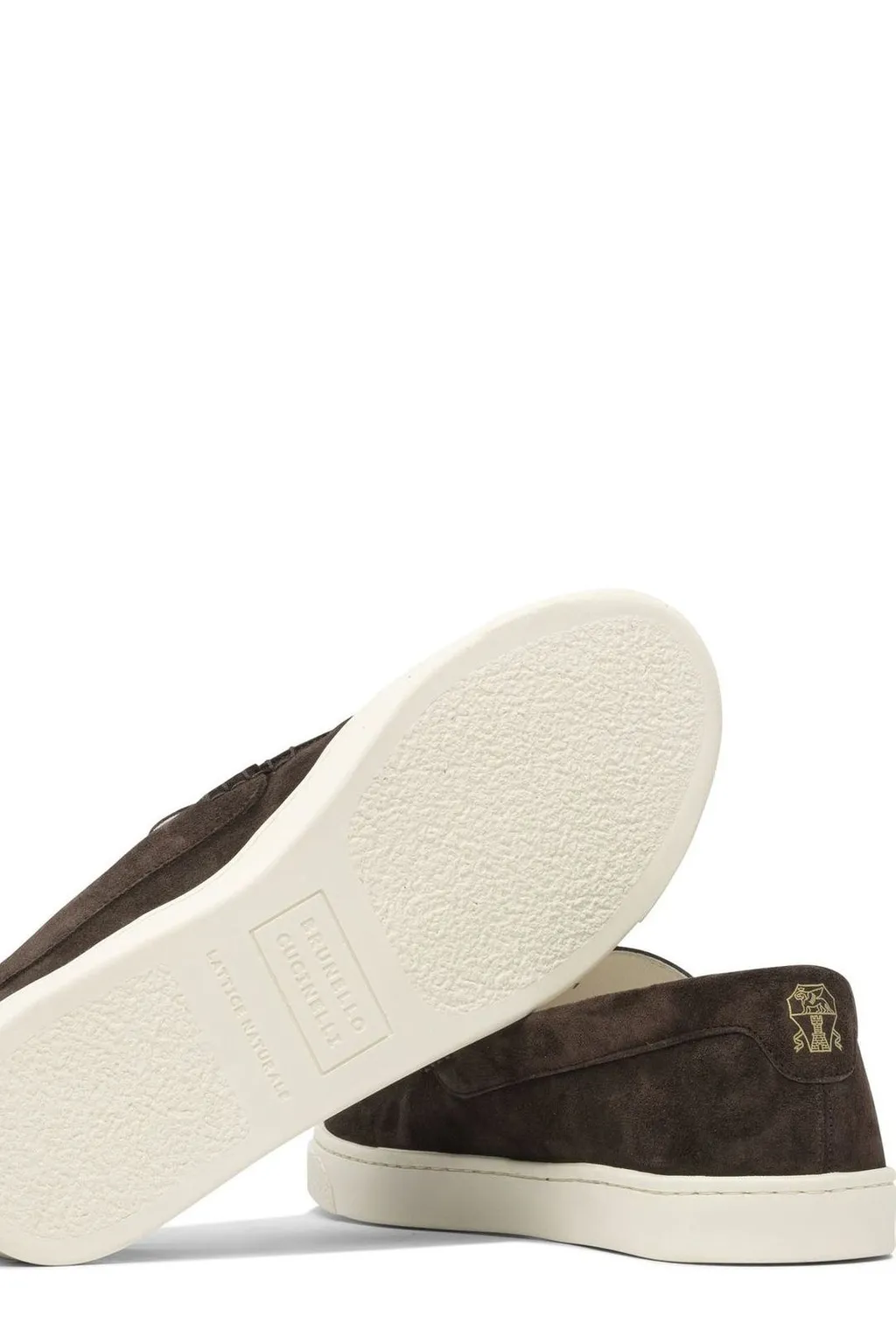 Brunello Cucinelli Round Toe Slip-On Loafers