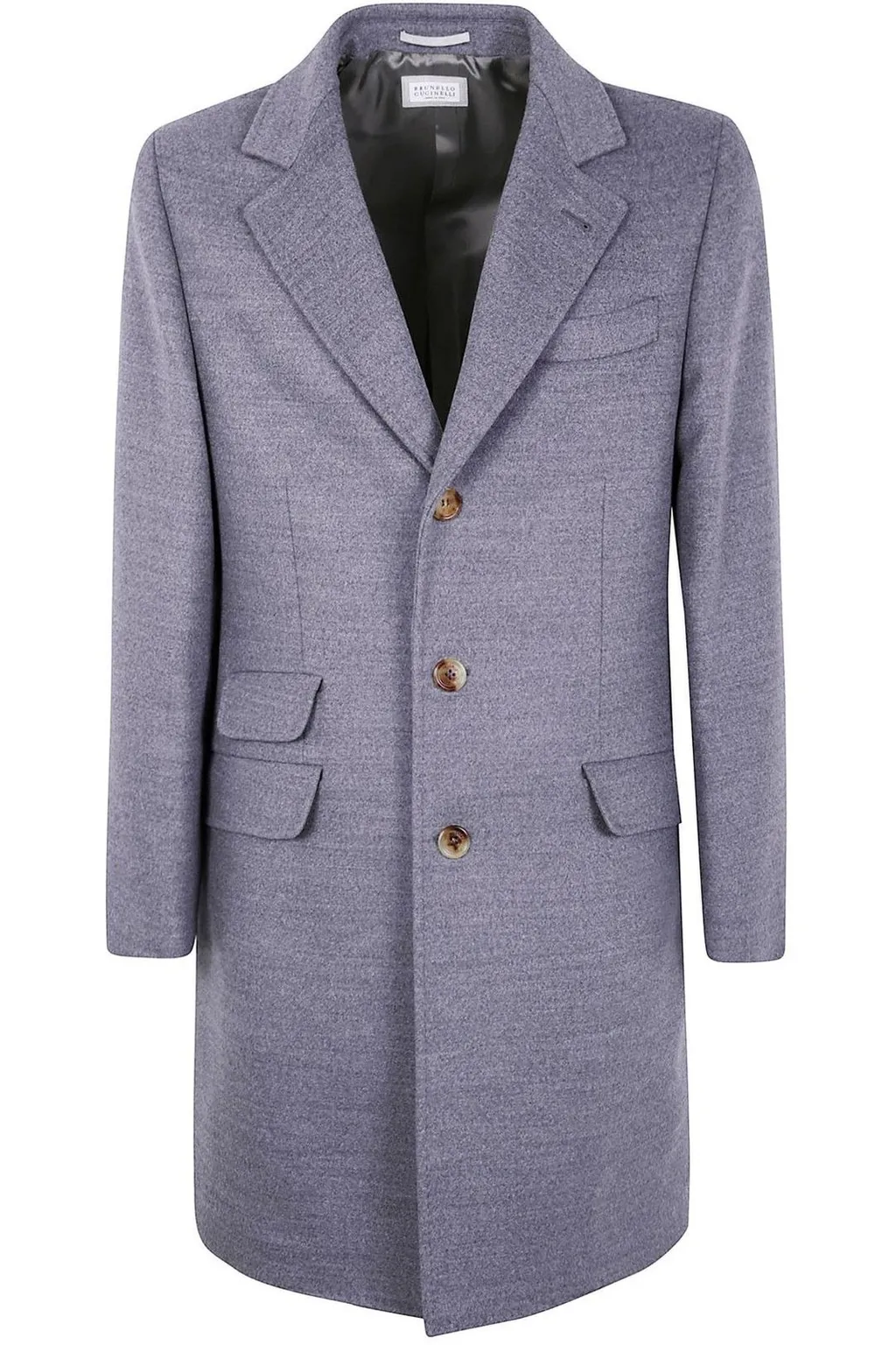Brunello Cucinelli Single-Breasted Long Sleeved Coat
