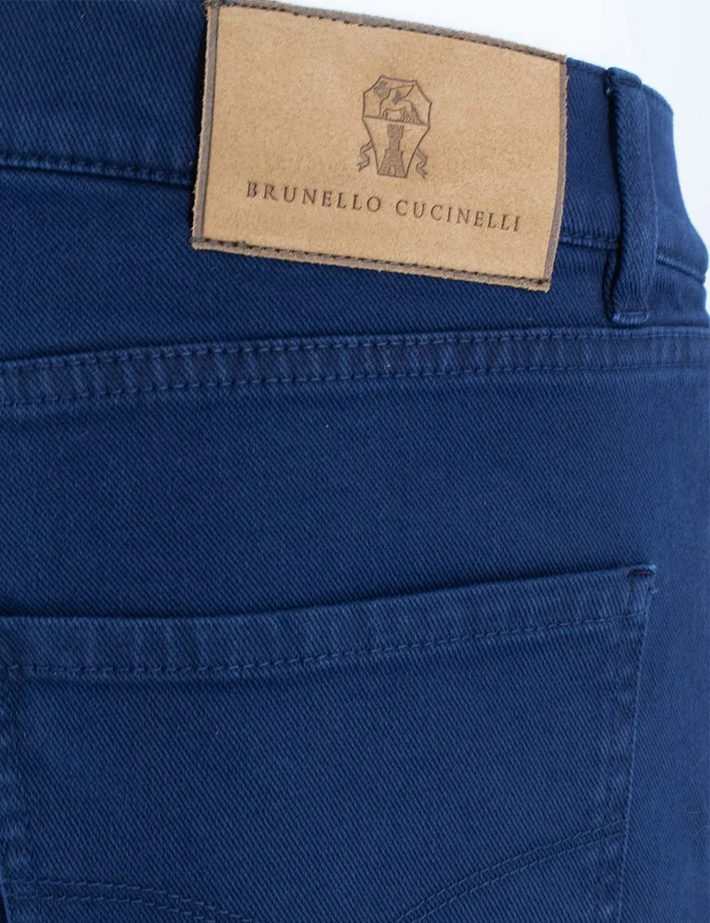 Brunello Cucinelli Logo Patch Tapered Leg Trousers