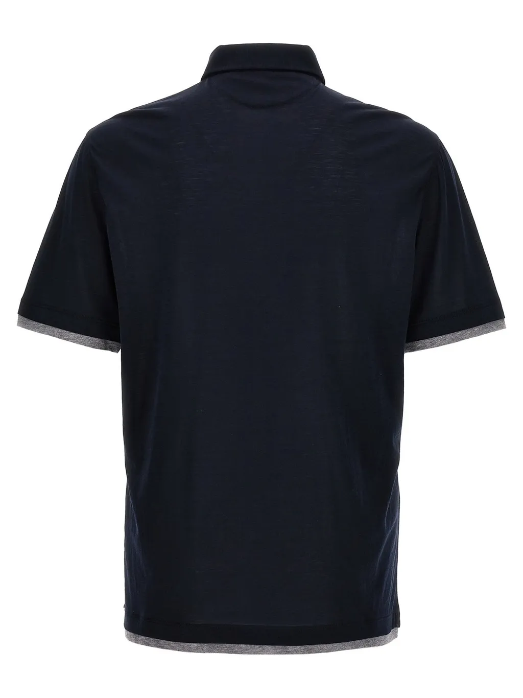 Brunello Cucinelli Layered Short-Sleeved Polo Shirt