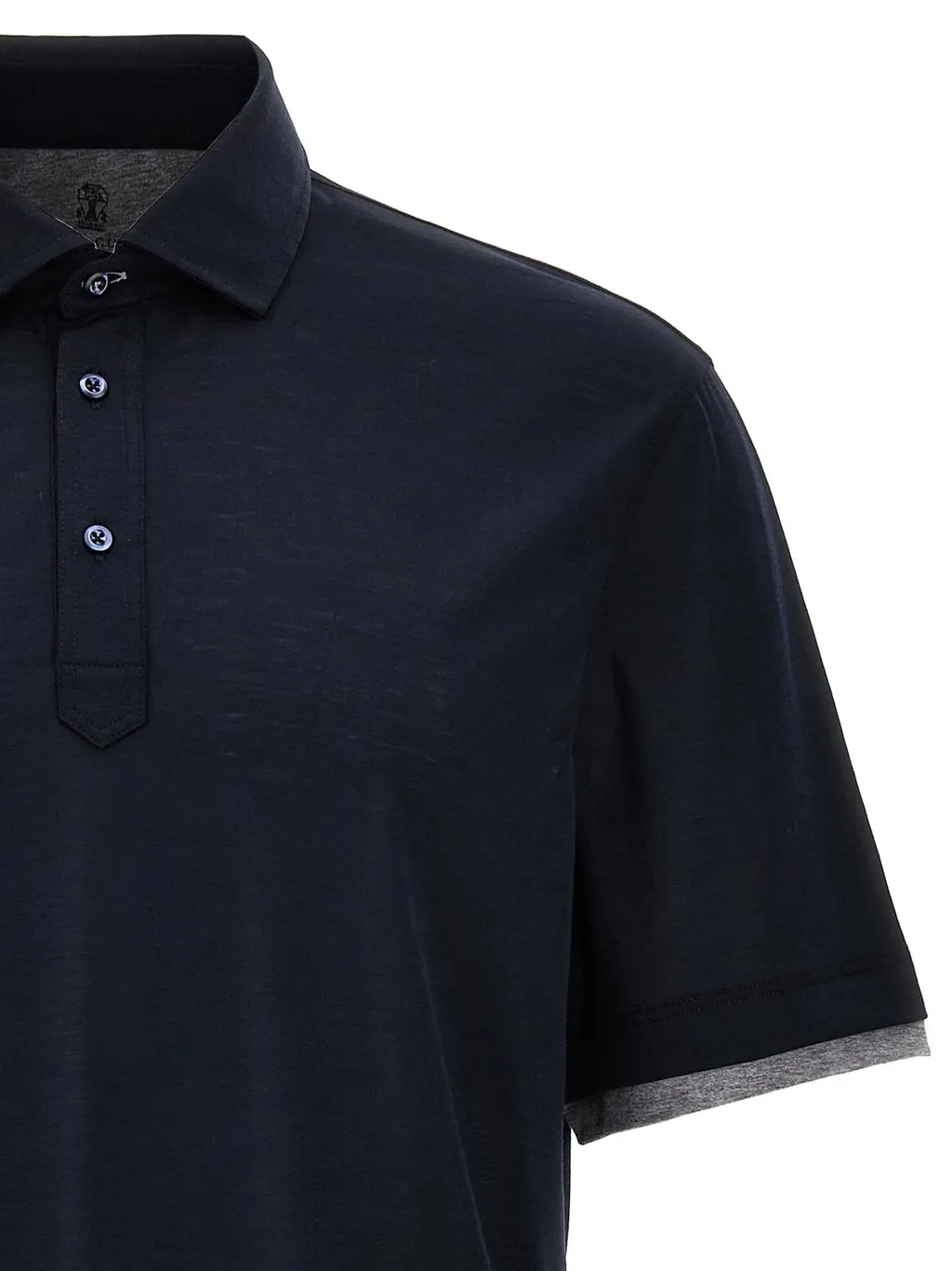 Brunello Cucinelli Layered Short-Sleeved Polo Shirt
