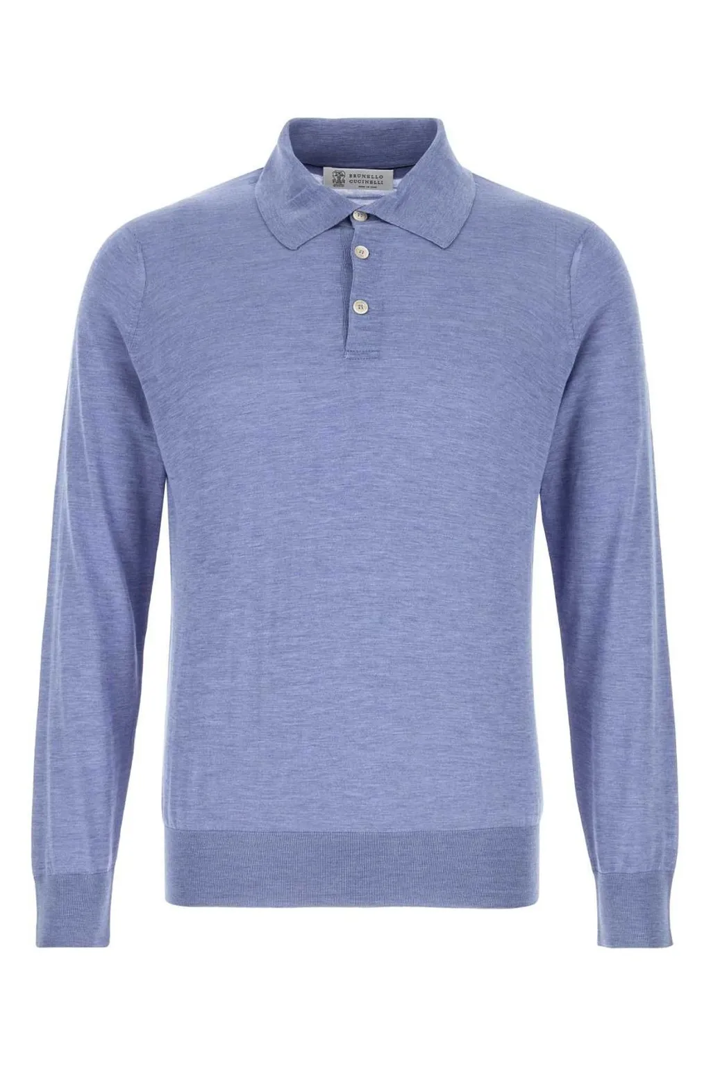Brunello Cucinelli Long-Sleeved Knitted Polo Shirt