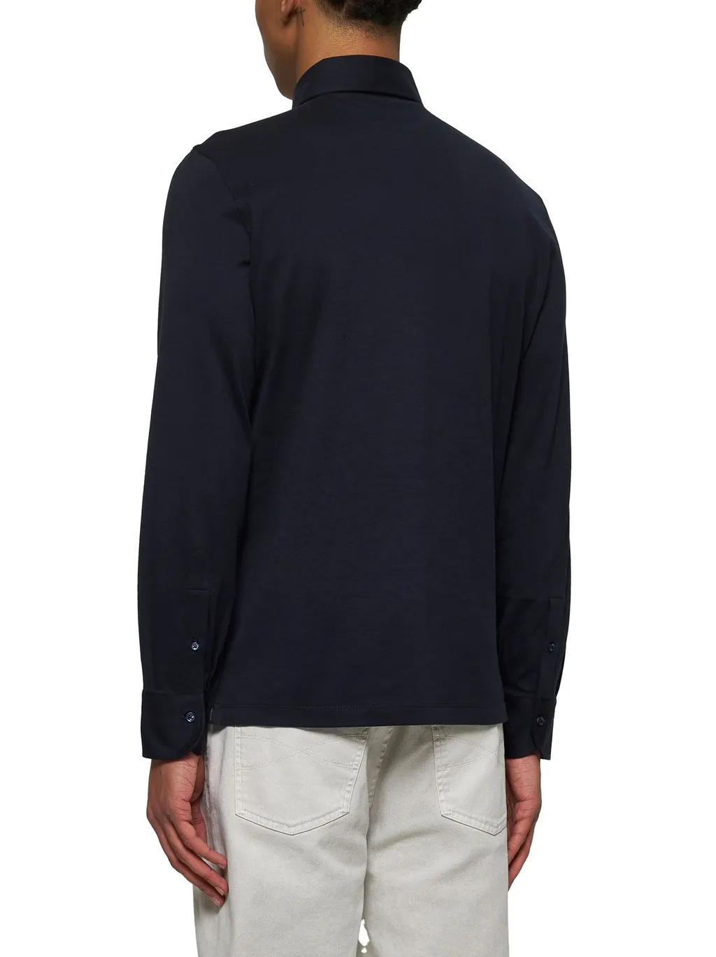 Brunello Cucinelli Long Sleeved Buttoned Polo Shirt