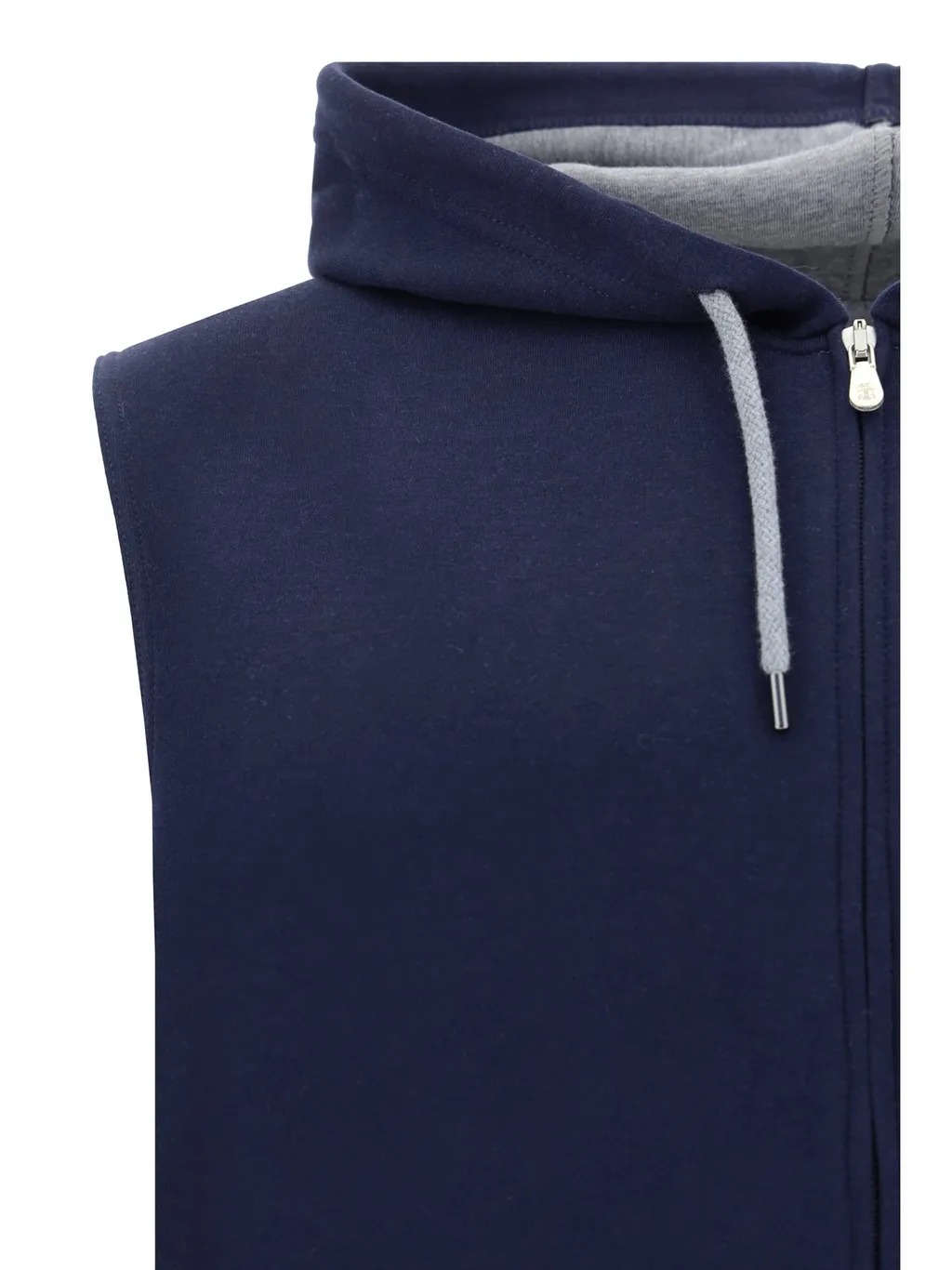 Brunello Cucinelli Drawstring Sleeveless Hoodie