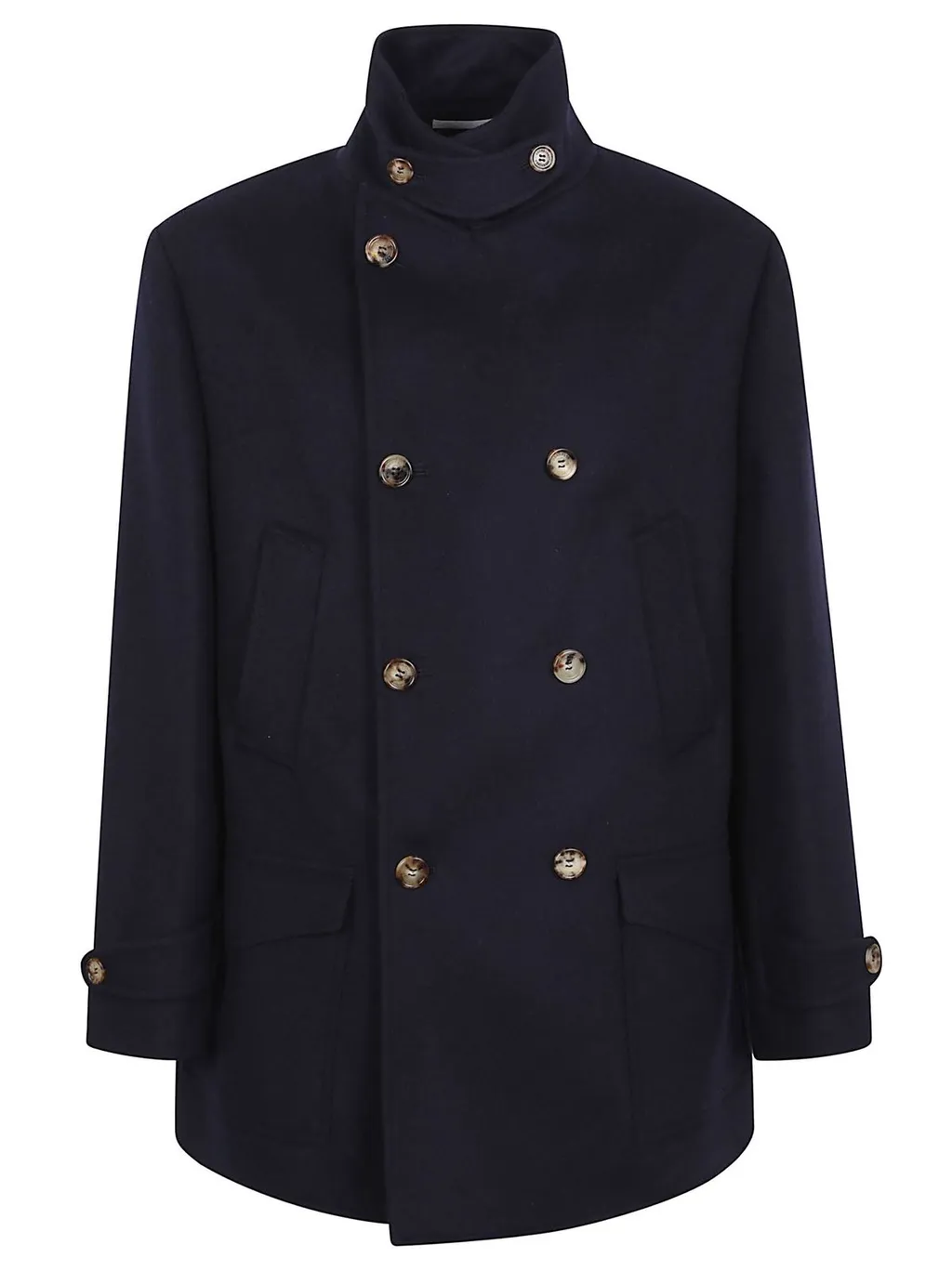 Brunello Cucinelli Double-Breasted Long-Sleeved Coat