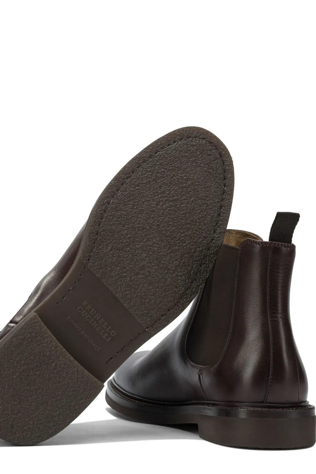 Brunello Cucinelli Round Toe Chelsea Boots