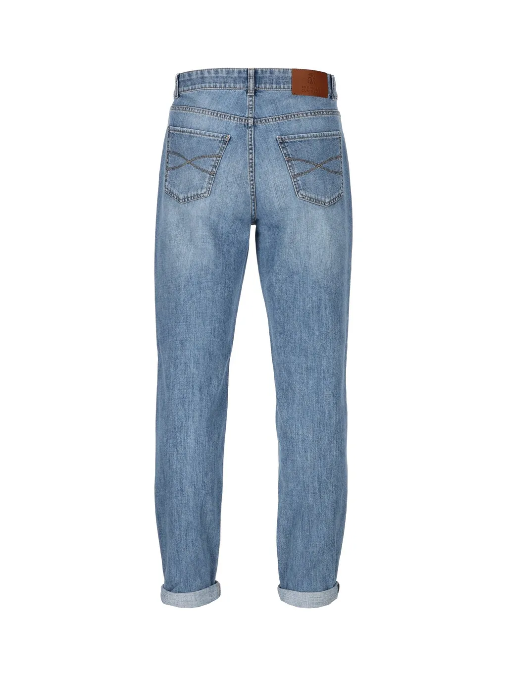 Brunello Cucinelli Mid-Rise Tapered Leg Jeans