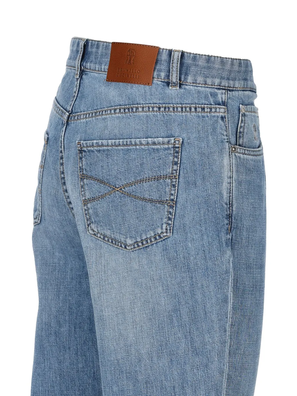 Brunello Cucinelli Mid-Rise Tapered Leg Jeans