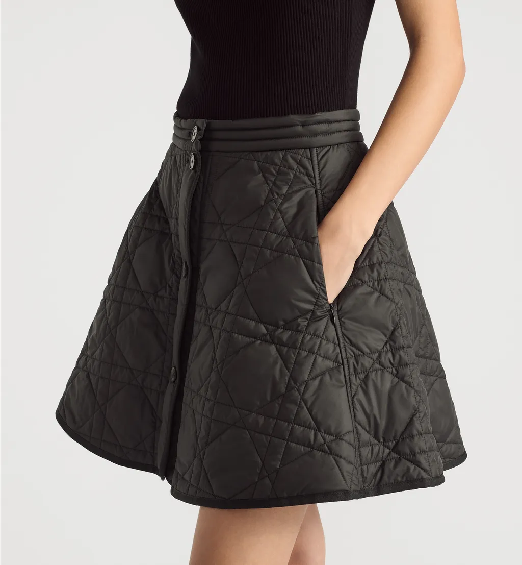 Macrocannage Miniskirt
