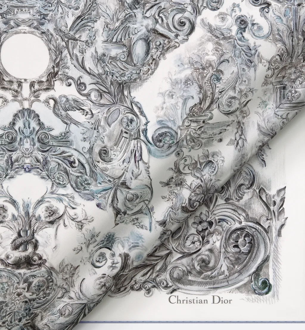 Dior Stella Baroque 90 Square Scarf