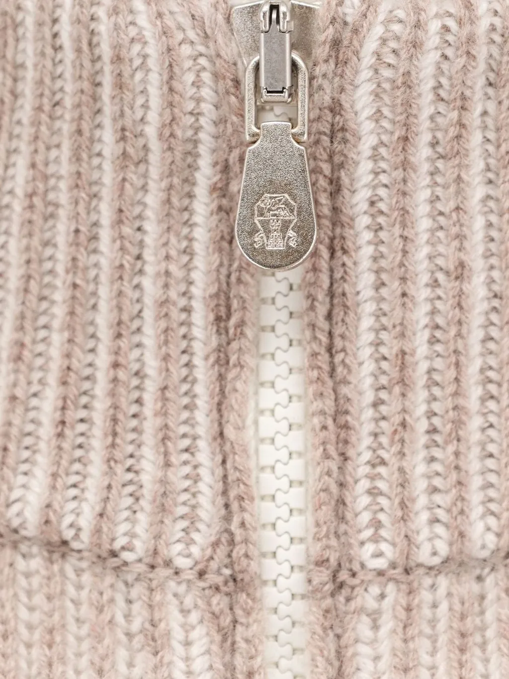 Brunello Cucinelli High Neck Zip-Up Cardigan