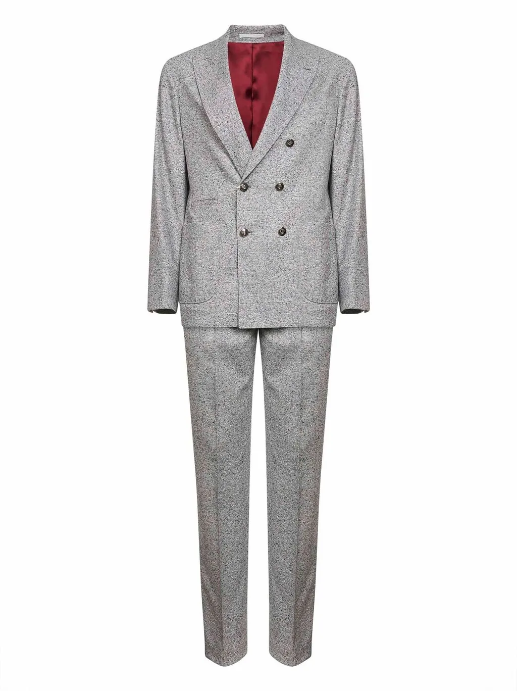 Brunello Cucinelli Double-Breasted Straight-Leg Suit
