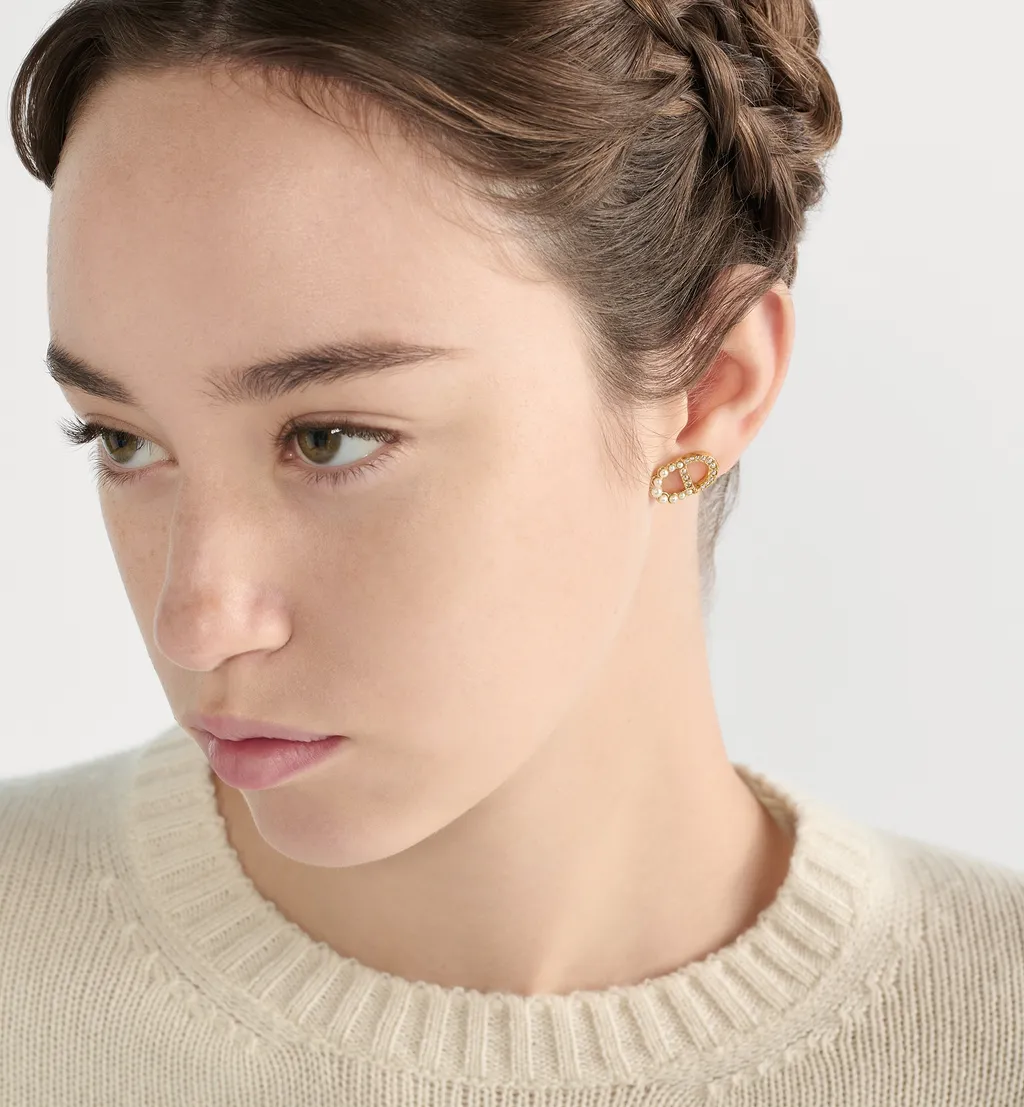 Petit Cd Duo Stud Earrings