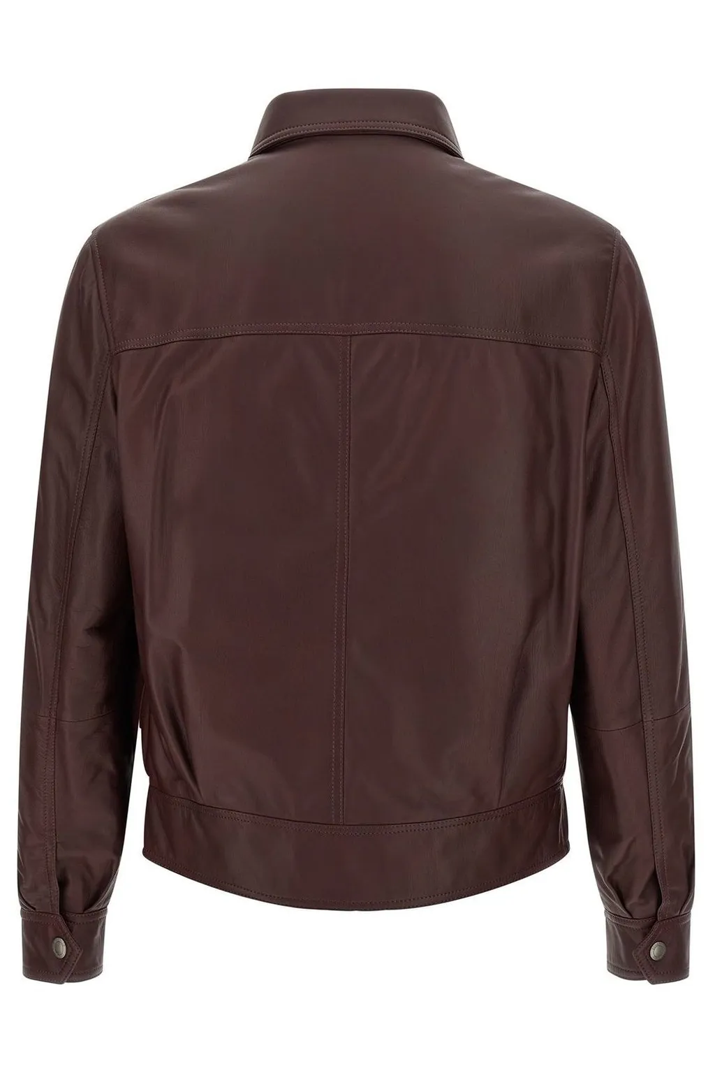 Brunello Cucinelli Collared Biker Jacket