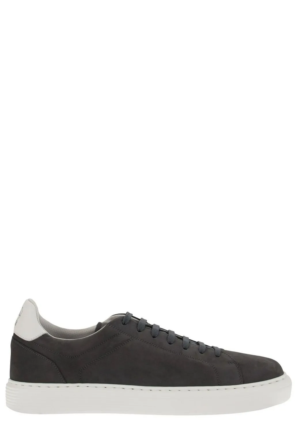 Brunello Cucinelli Round Toe Lace-Up Sneakers