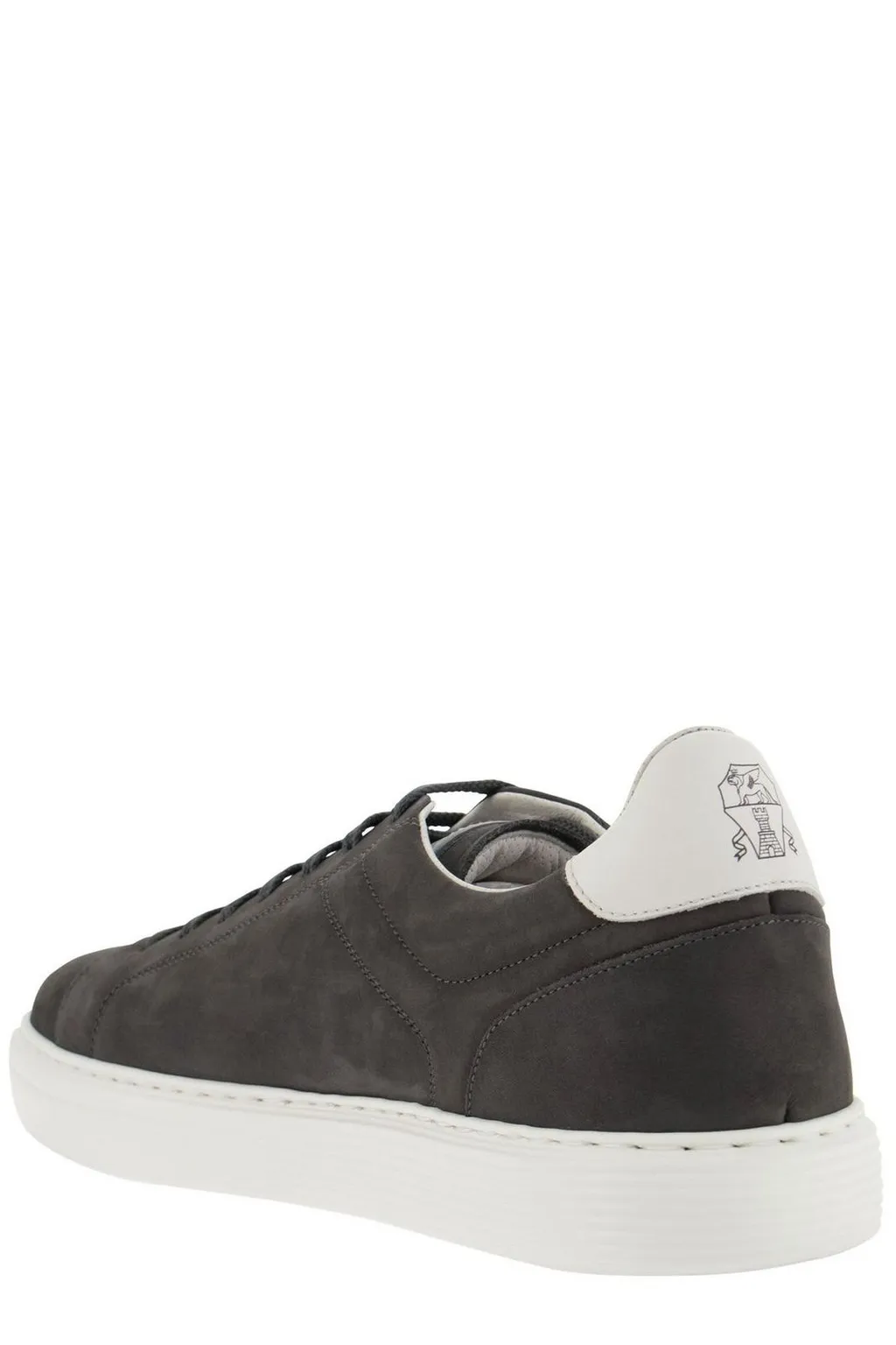 Brunello Cucinelli Round Toe Lace-Up Sneakers