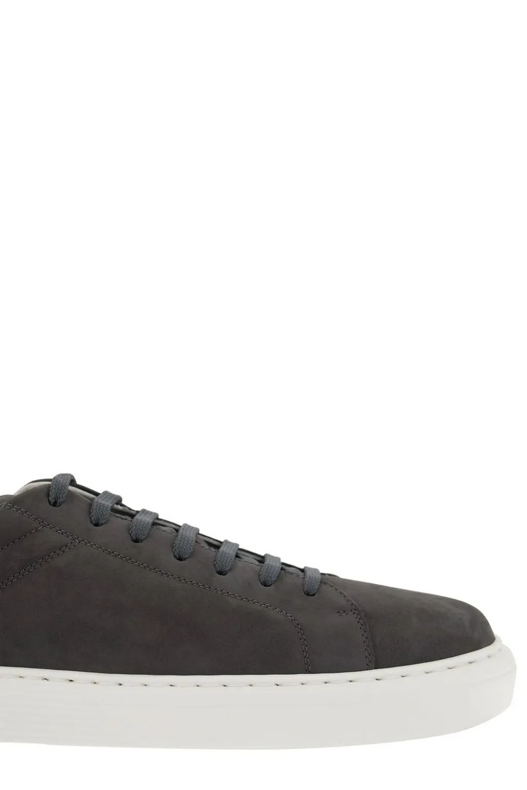 Brunello Cucinelli Round Toe Lace-Up Sneakers