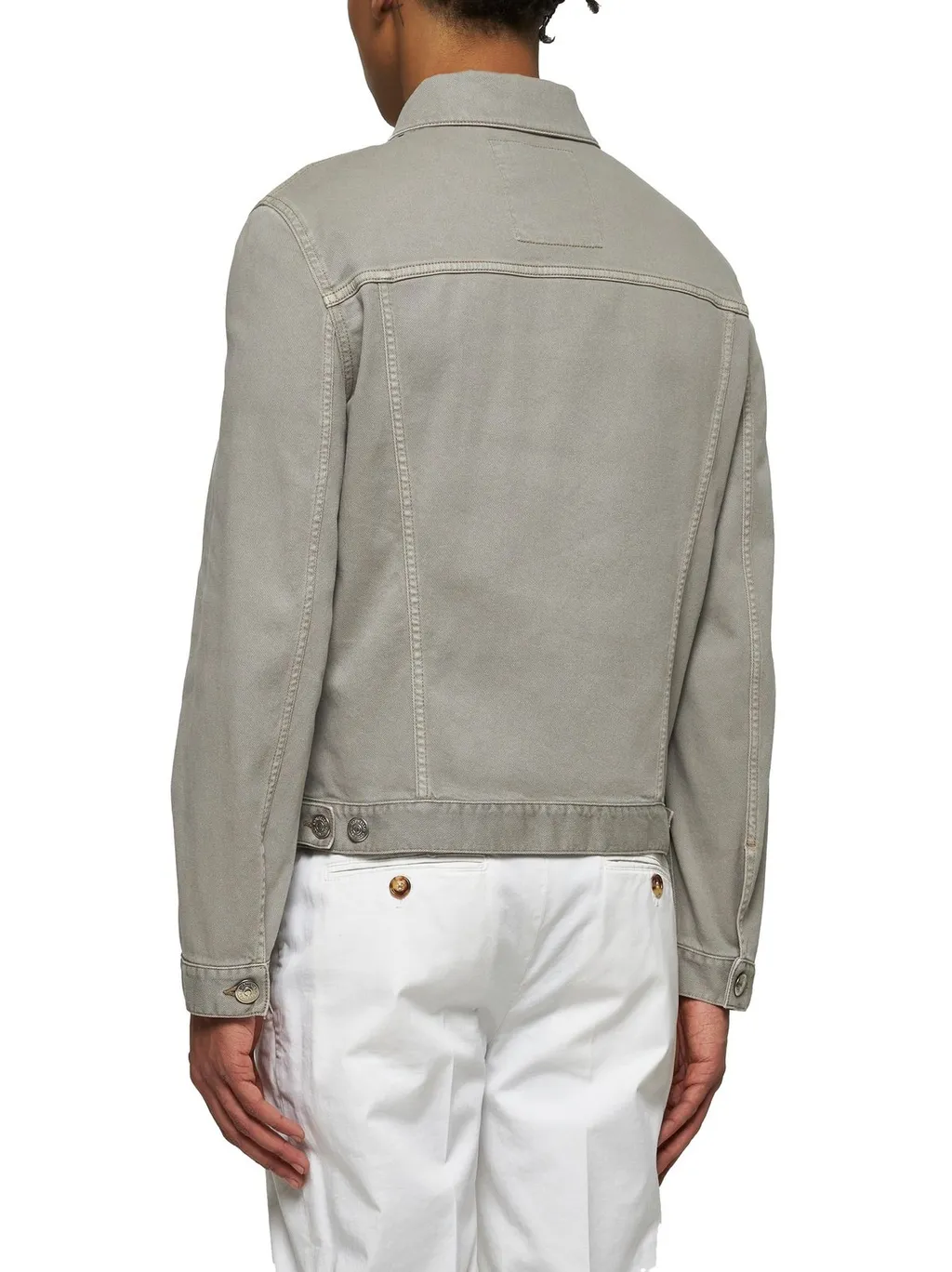 Brunello Cucinelli Long Sleeved Denim Jacket