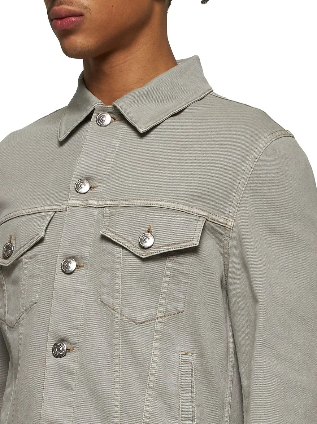 Brunello Cucinelli Long Sleeved Denim Jacket
