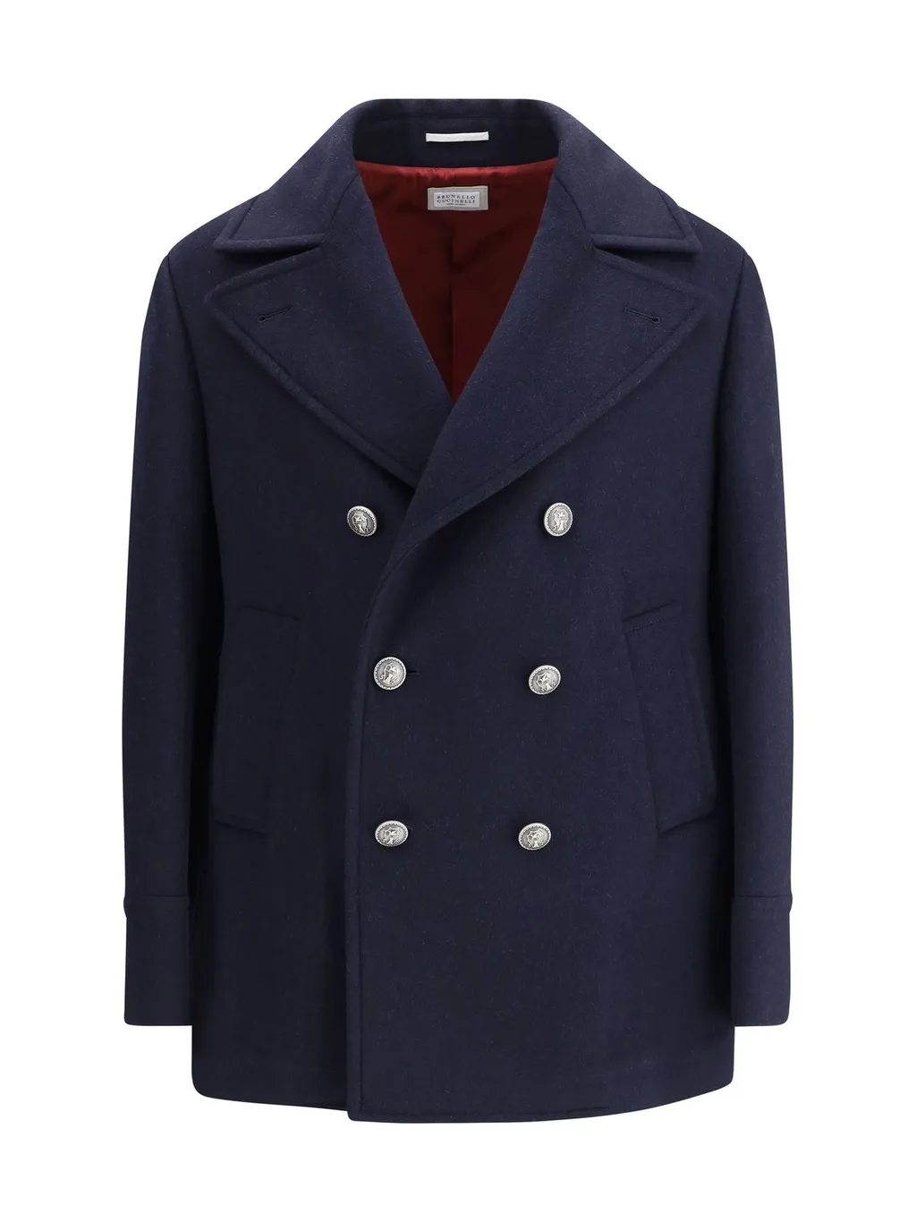 Brunello Cucinelli Double-Breasted Straight Hem Coat