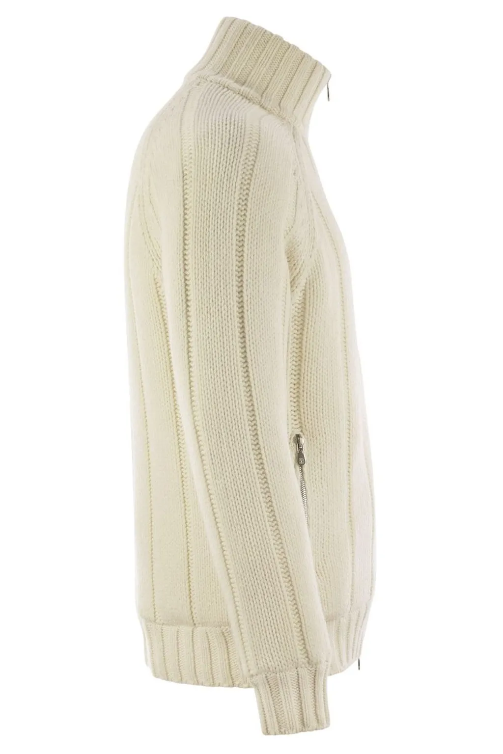 Brunello Cucinelli Zip-Up Ribbed-Knit Jacket