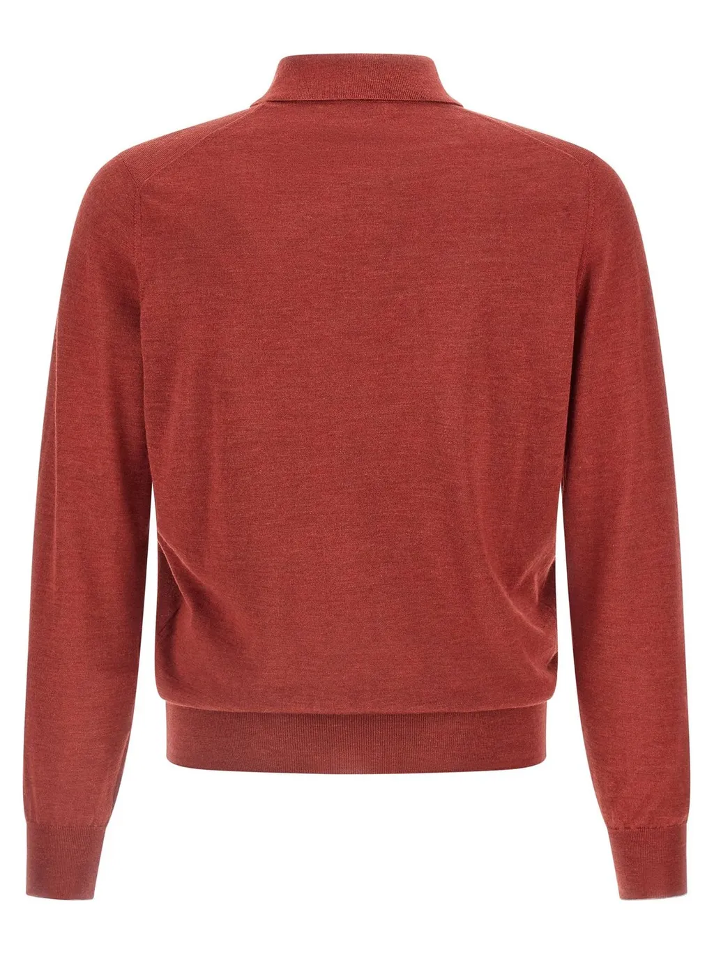 Brunello Cucinelli Long Sleeved Knitted Polo Shirt