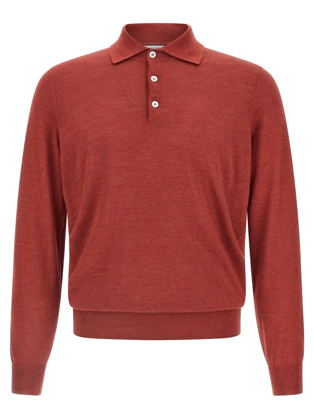 Brunello Cucinelli Long Sleeved Knitted Polo Shirt