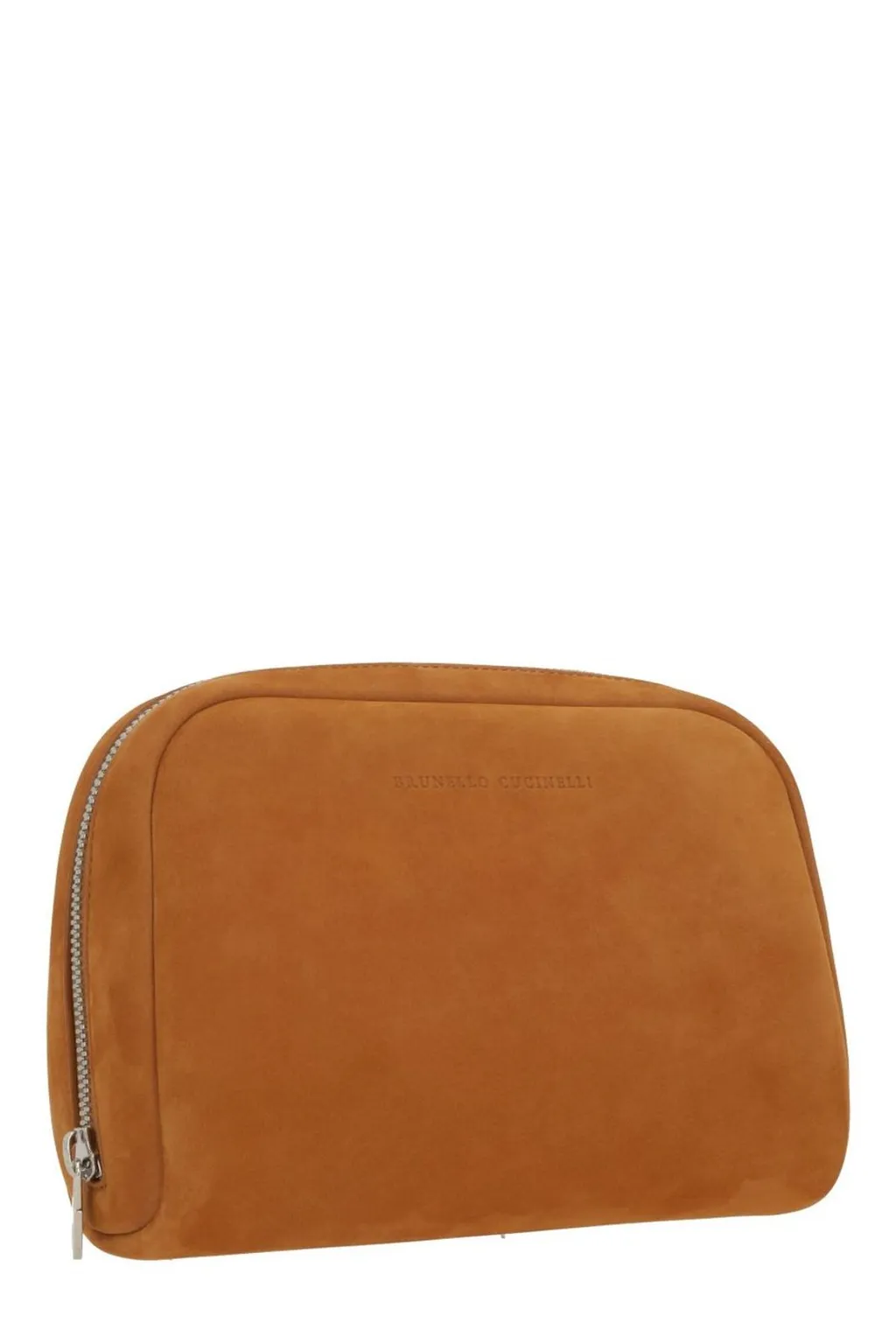 Brunello Cucinelli Logo Stamp Zipped Wallet