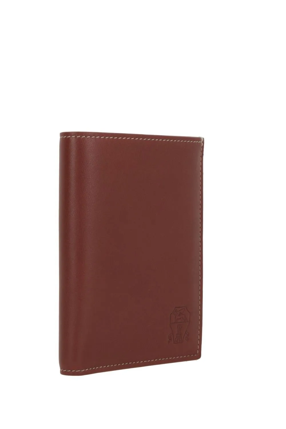 Brunello Cucinelli Logo Debossed Bi-Fold Wallet