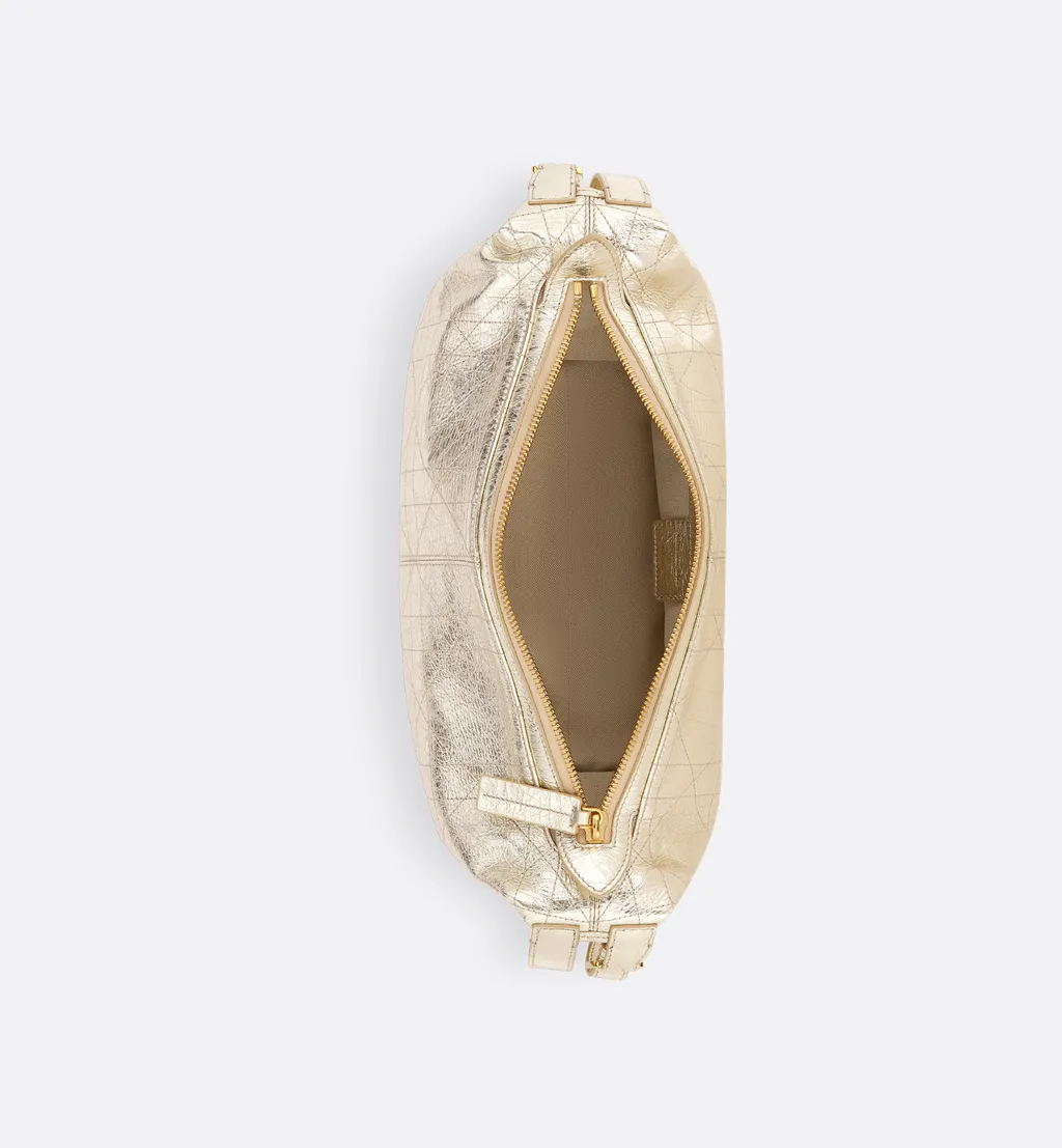 Medium D-Journey Bag In Crinkled Calfskin