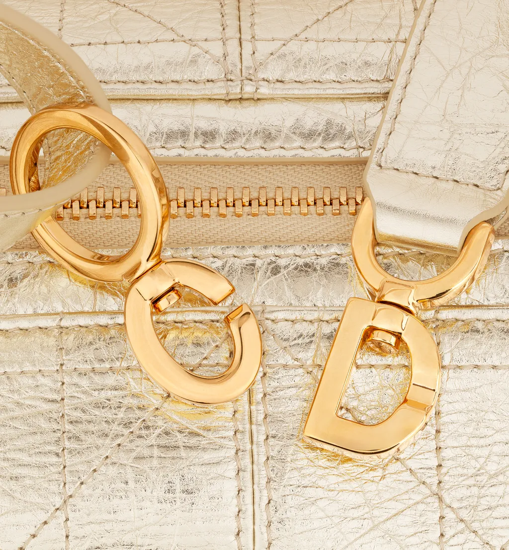 Medium D-Journey Bag In Crinkled Calfskin