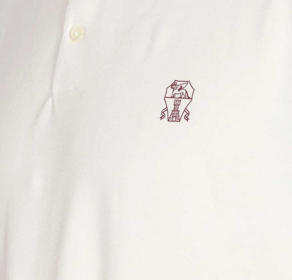 Brunello Cucinelli Logo Detailed Short Sleeved Polo Shirt