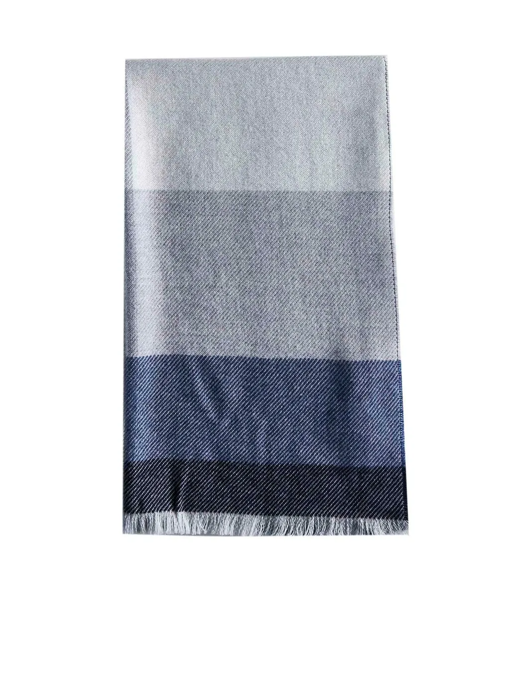 Brunello Cucinelli Striped Fringed Edge Scarf