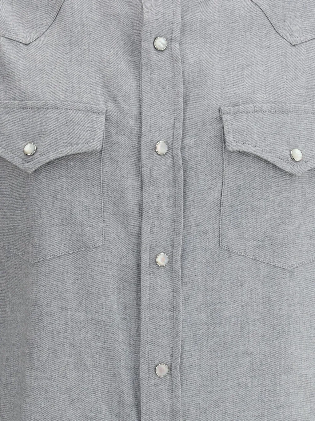 Brunello Cucinelli Buttoned Long Sleeved Shirt