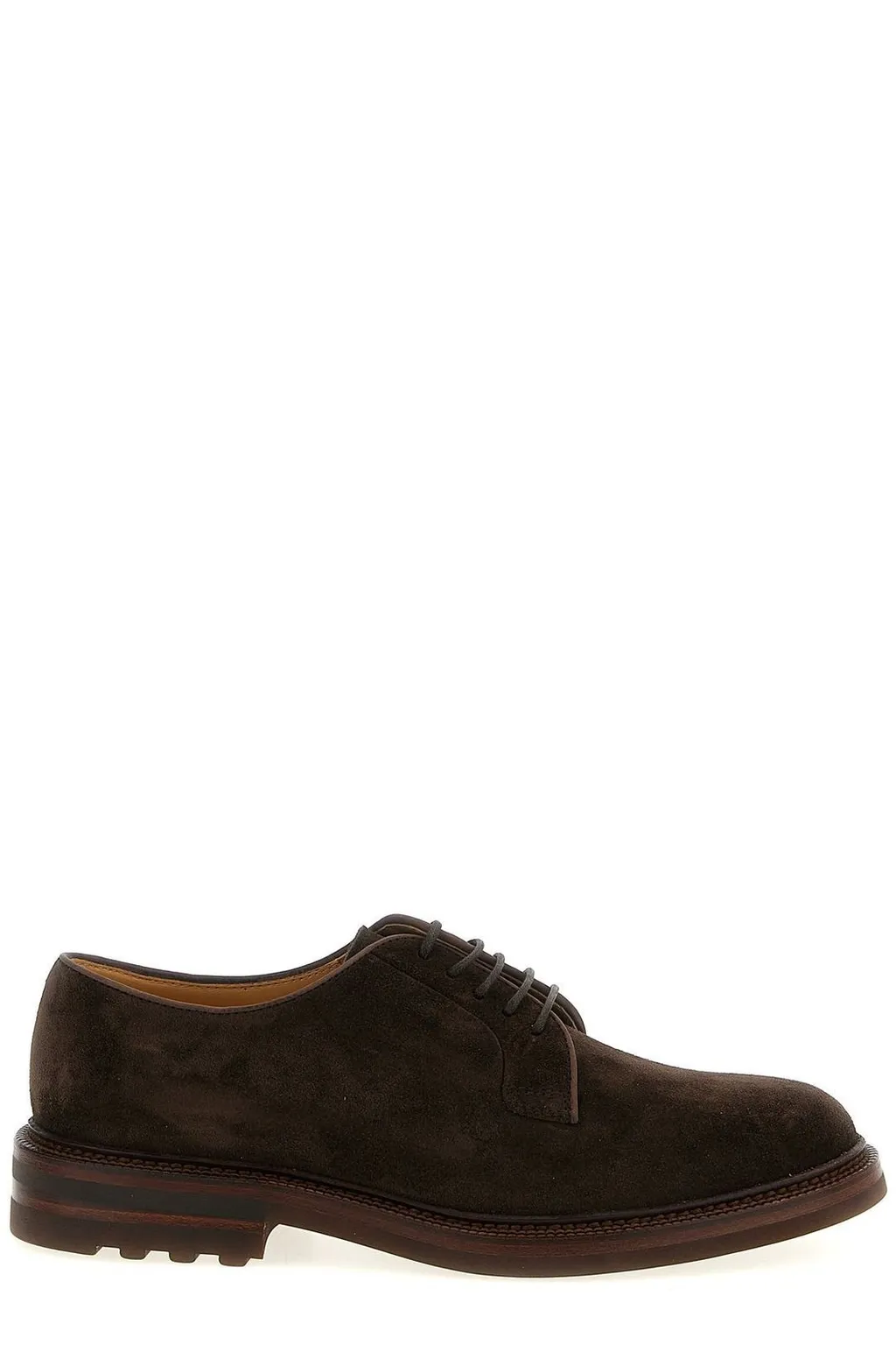 Brunello Cucinelli Round-Toe Lace-Up Derby Shoes