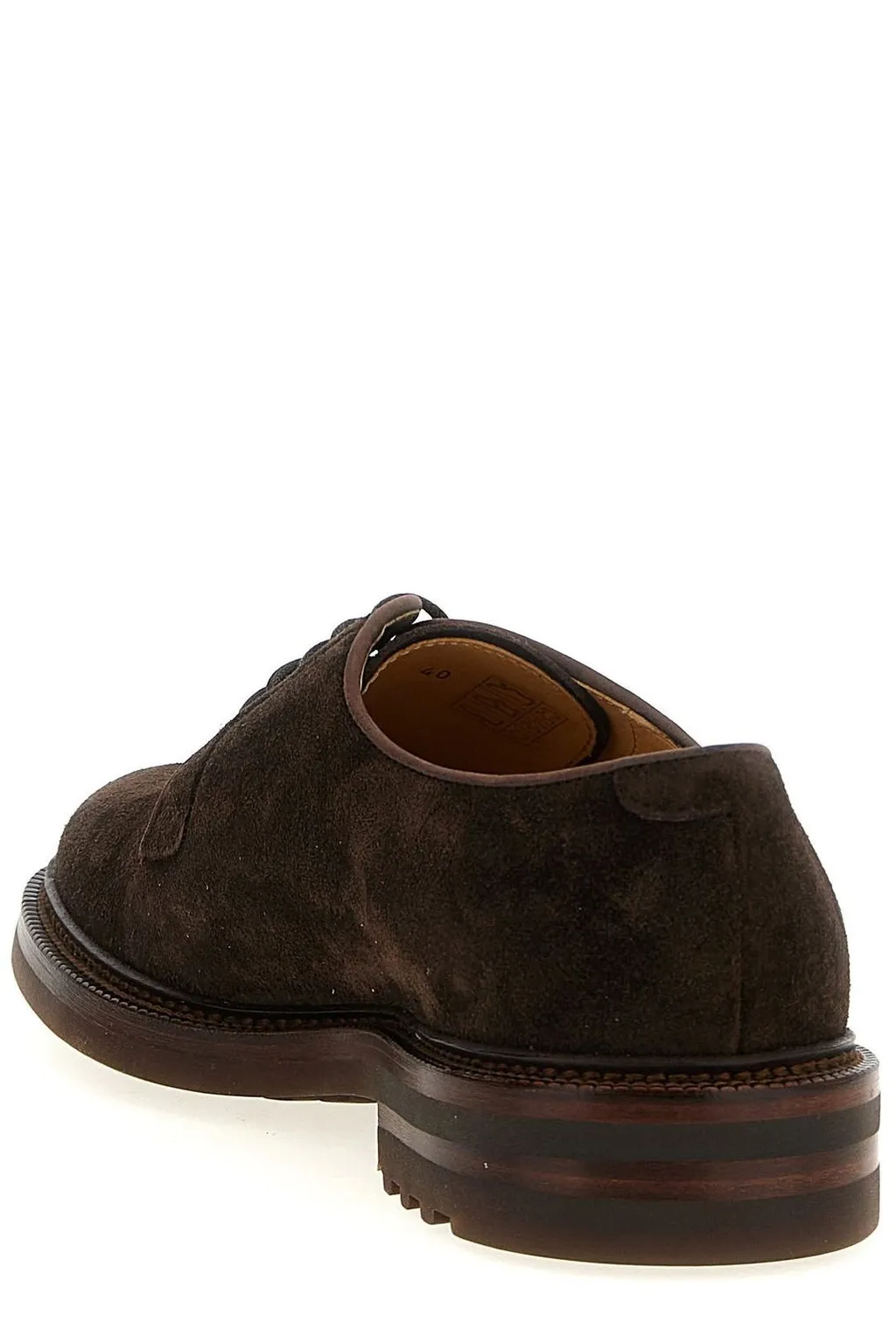 Brunello Cucinelli Round-Toe Lace-Up Derby Shoes