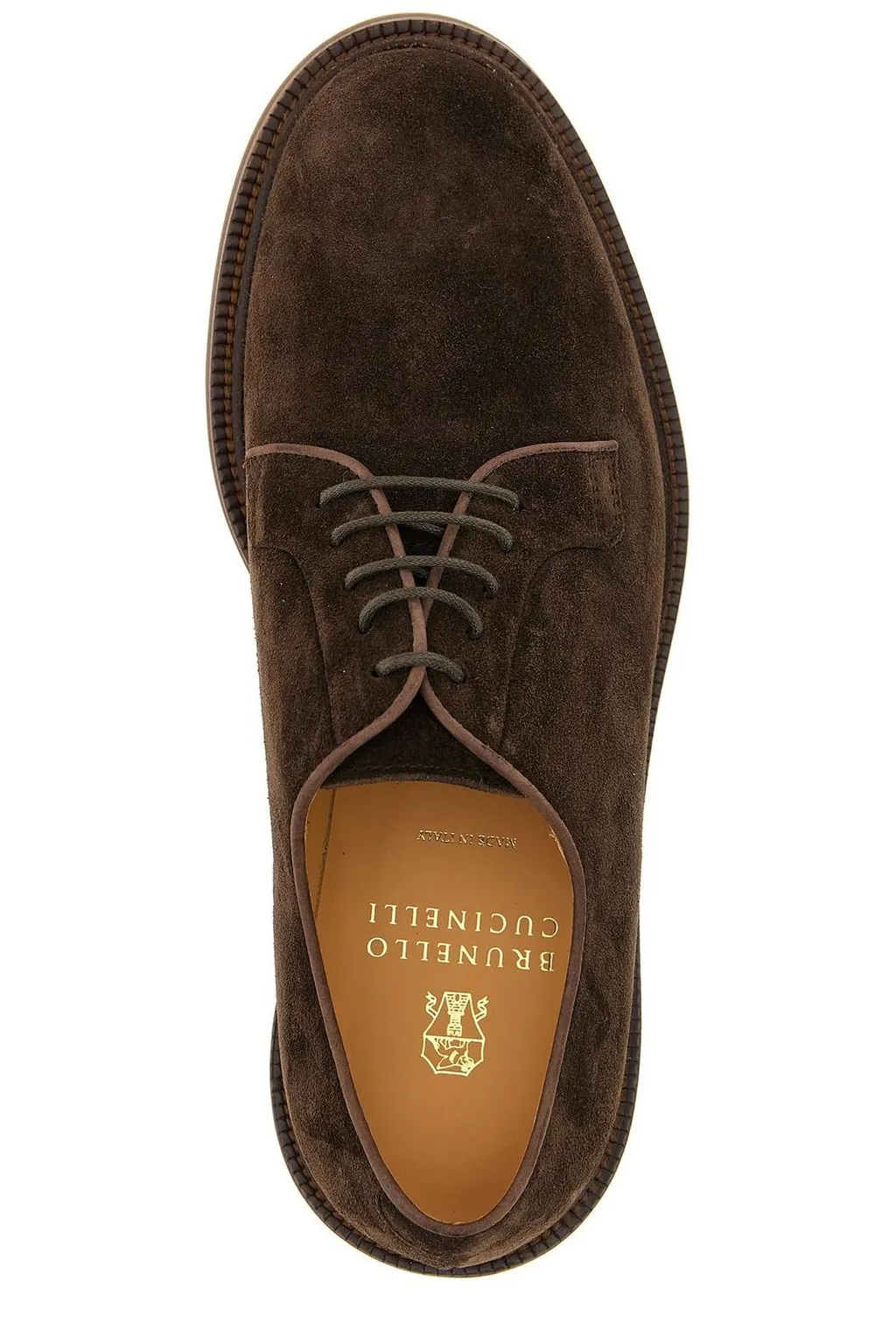 Brunello Cucinelli Round-Toe Lace-Up Derby Shoes