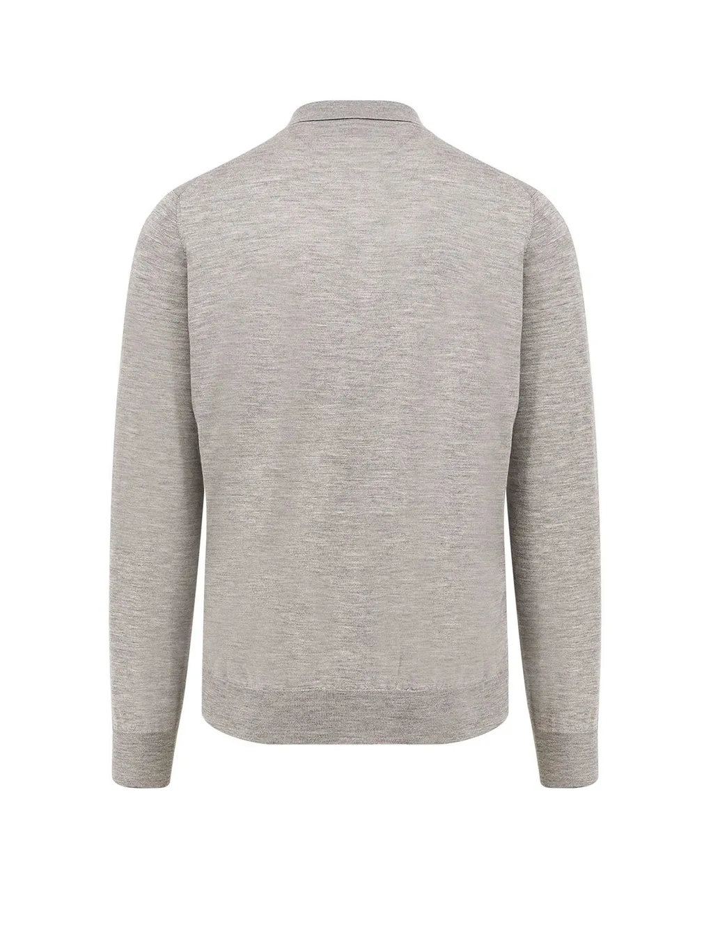 Brunello Cucinelli Long Sleeved Fine-Knit Polo Shirt