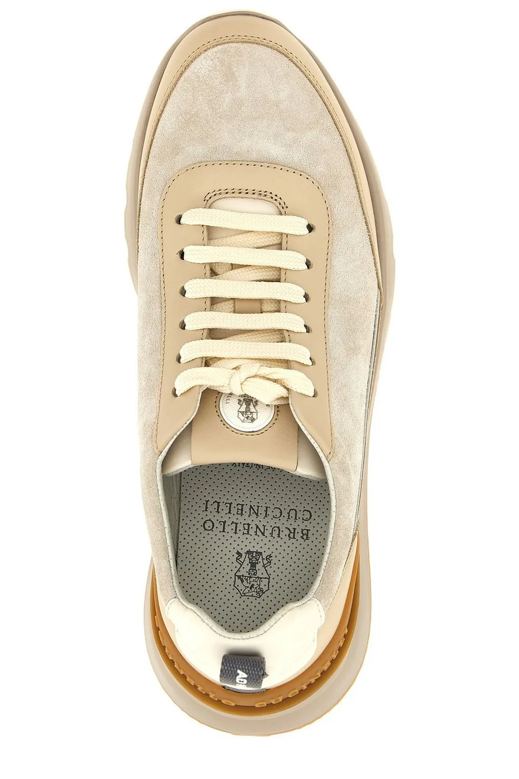 Brunello Cucinelli Logo Embossed Lace-Up Sneakers