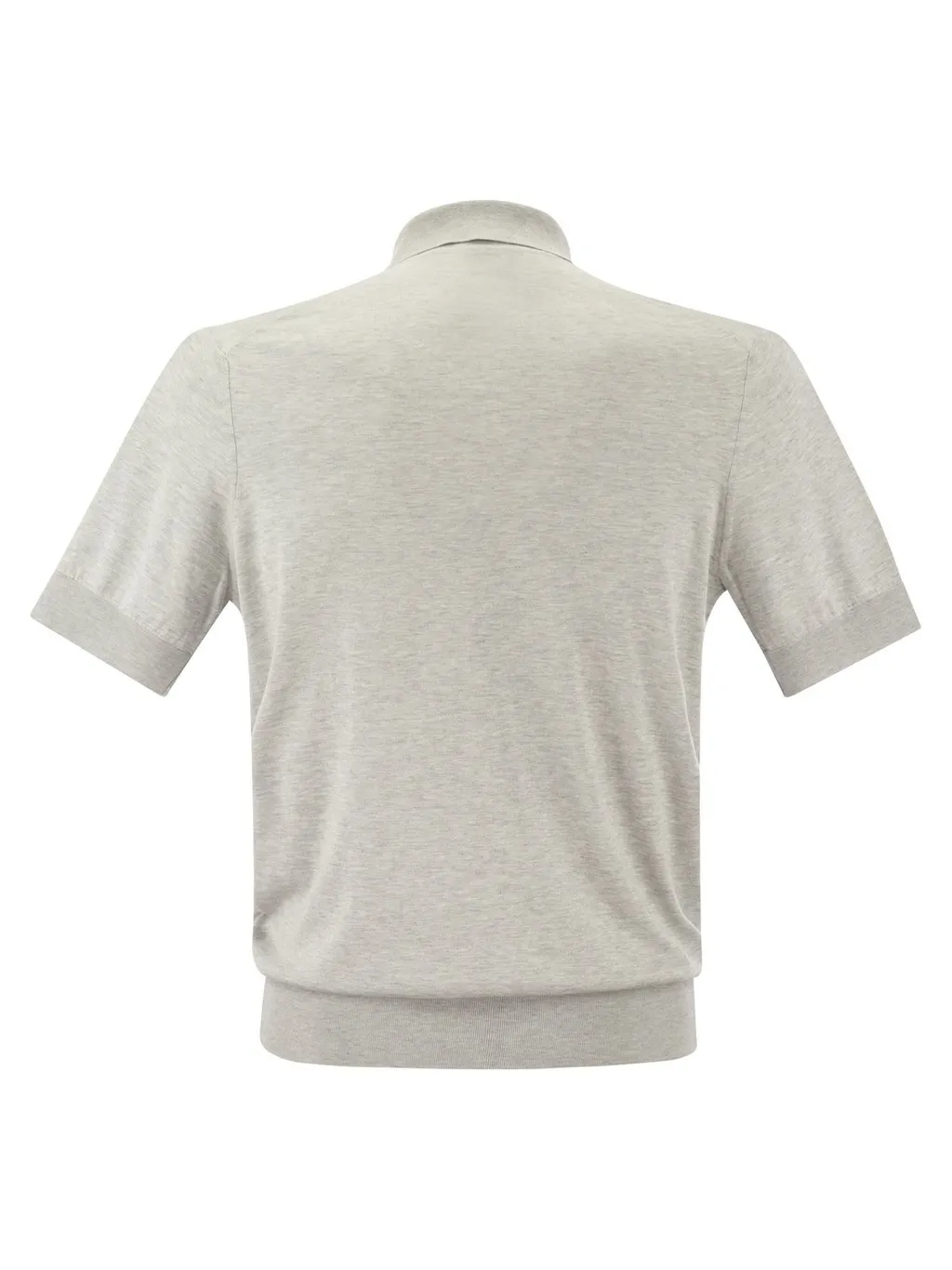 Brunello Cucinelli Short-Sleeved Knitted Polo Shirt