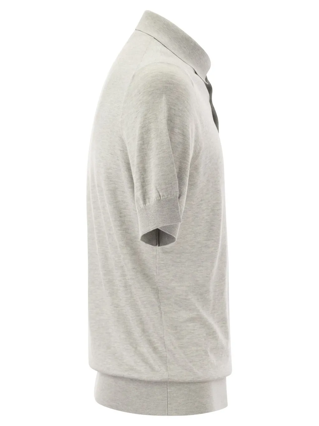 Brunello Cucinelli Short-Sleeved Knitted Polo Shirt
