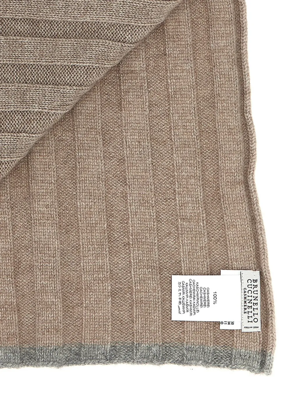 Brunello Cucinelli Ribbed Knitted Scarf